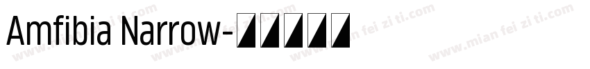Amfibia Narrow字体转换